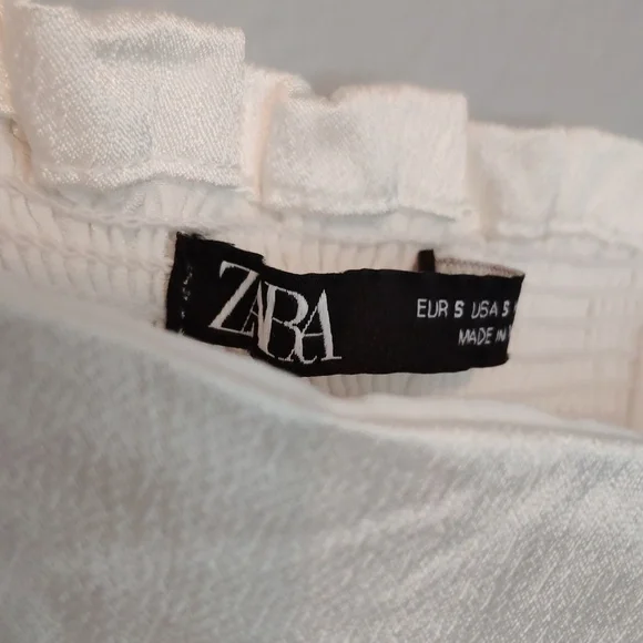Zara Crop Top Tie Straps Size Small - Picture 10 of 14